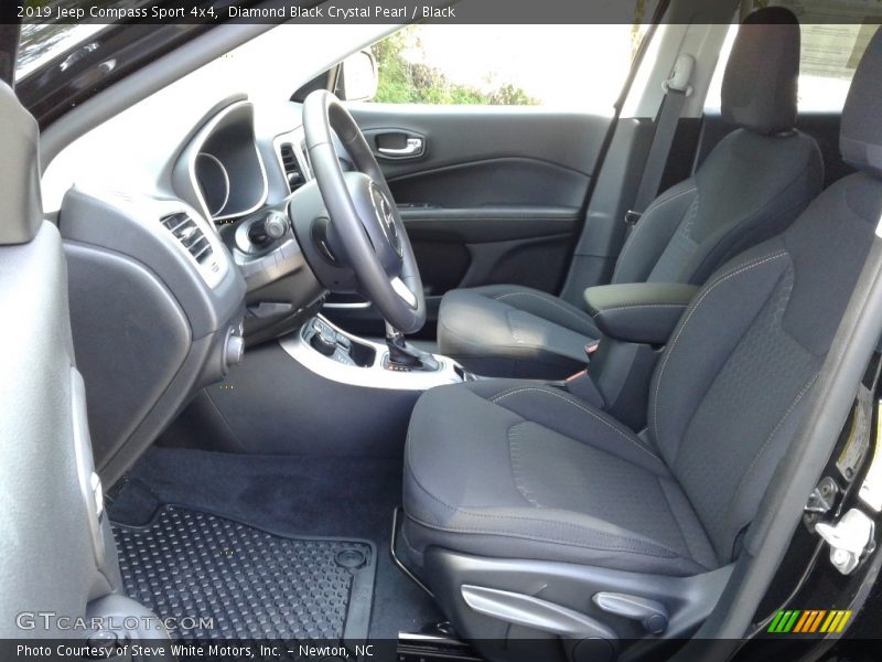 Diamond Black Crystal Pearl / Black 2019 Jeep Compass Sport 4x4