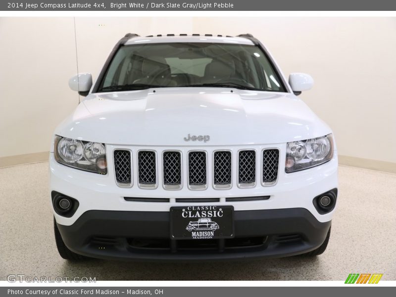 Bright White / Dark Slate Gray/Light Pebble 2014 Jeep Compass Latitude 4x4