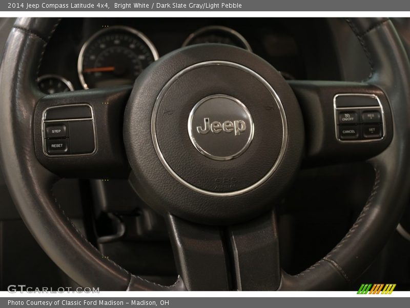 Bright White / Dark Slate Gray/Light Pebble 2014 Jeep Compass Latitude 4x4