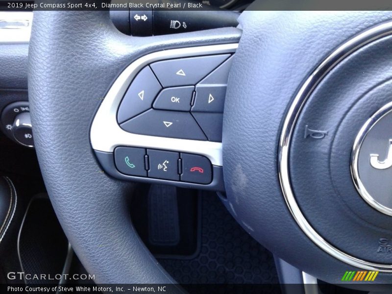 Diamond Black Crystal Pearl / Black 2019 Jeep Compass Sport 4x4