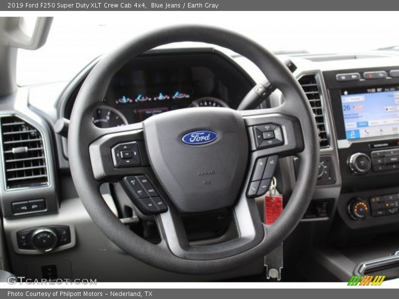 Blue Jeans / Earth Gray 2019 Ford F250 Super Duty XLT Crew Cab 4x4