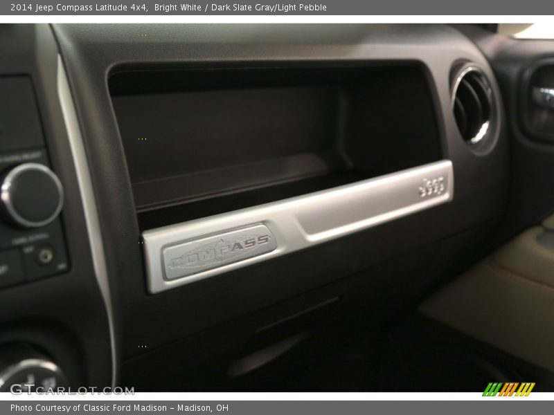 Bright White / Dark Slate Gray/Light Pebble 2014 Jeep Compass Latitude 4x4