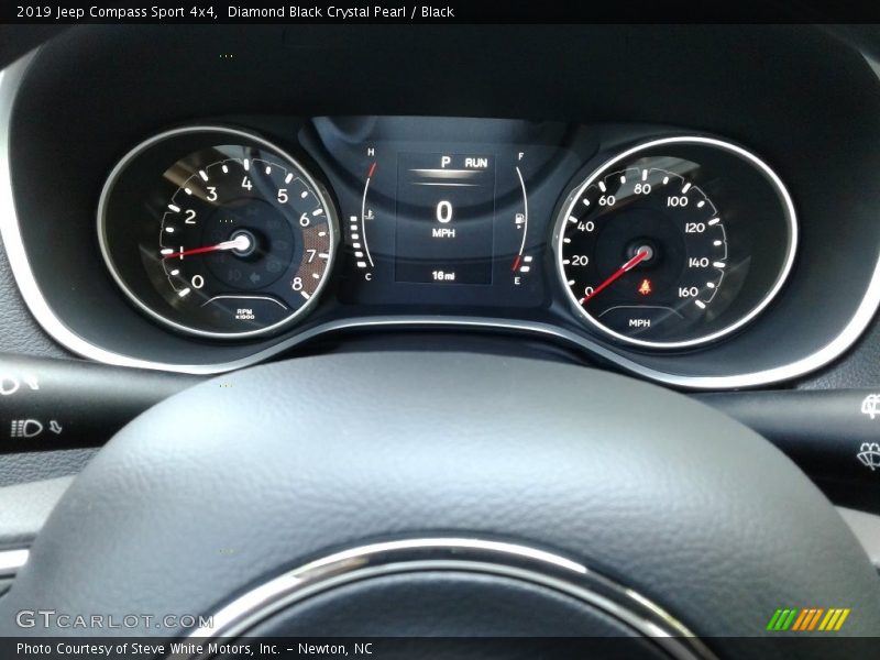 Diamond Black Crystal Pearl / Black 2019 Jeep Compass Sport 4x4