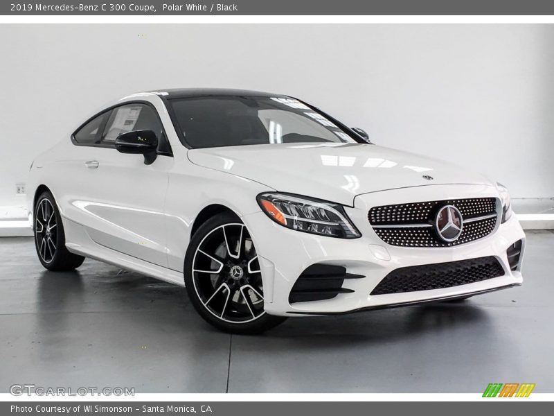 Polar White / Black 2019 Mercedes-Benz C 300 Coupe