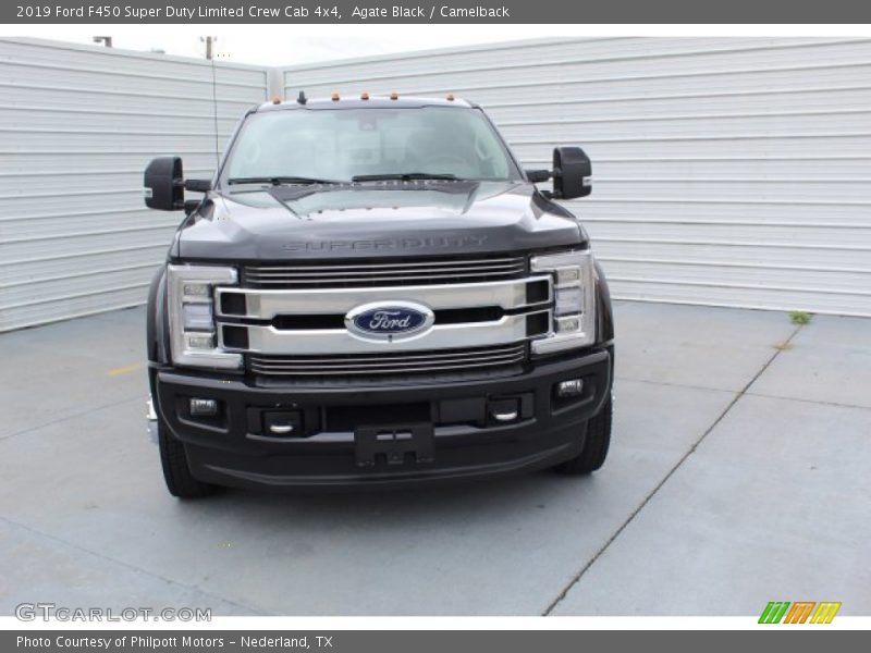 Agate Black / Camelback 2019 Ford F450 Super Duty Limited Crew Cab 4x4