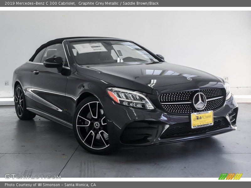 Graphite Grey Metallic / Saddle Brown/Black 2019 Mercedes-Benz C 300 Cabriolet