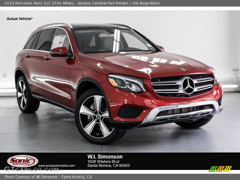 designo Cardinal Red Metallic / Silk Beige/Black 2019 Mercedes-Benz GLC 350e 4Matic