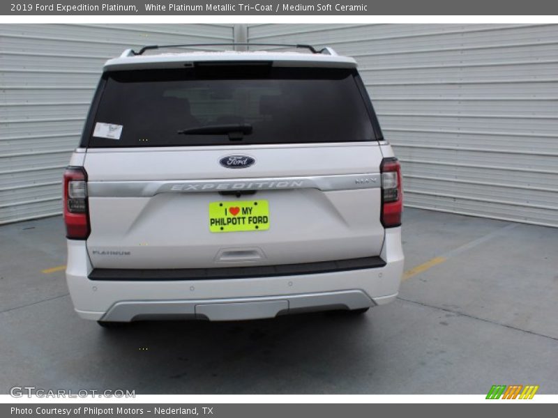 White Platinum Metallic Tri-Coat / Medium Soft Ceramic 2019 Ford Expedition Platinum