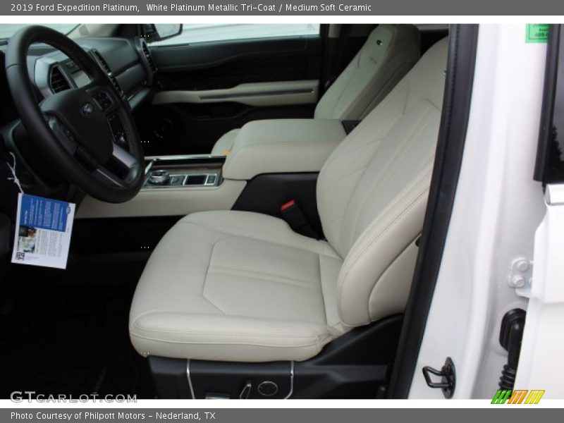 Front Seat of 2019 Expedition Platinum