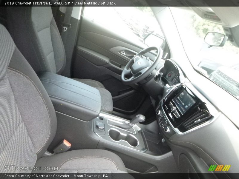 Satin Steel Metallic / Jet Black 2019 Chevrolet Traverse LS AWD