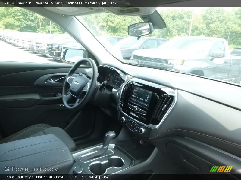 Satin Steel Metallic / Jet Black 2019 Chevrolet Traverse LS AWD