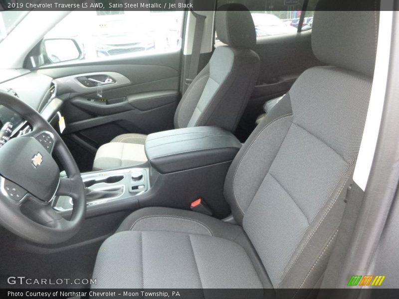 Satin Steel Metallic / Jet Black 2019 Chevrolet Traverse LS AWD