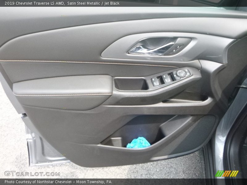 Satin Steel Metallic / Jet Black 2019 Chevrolet Traverse LS AWD