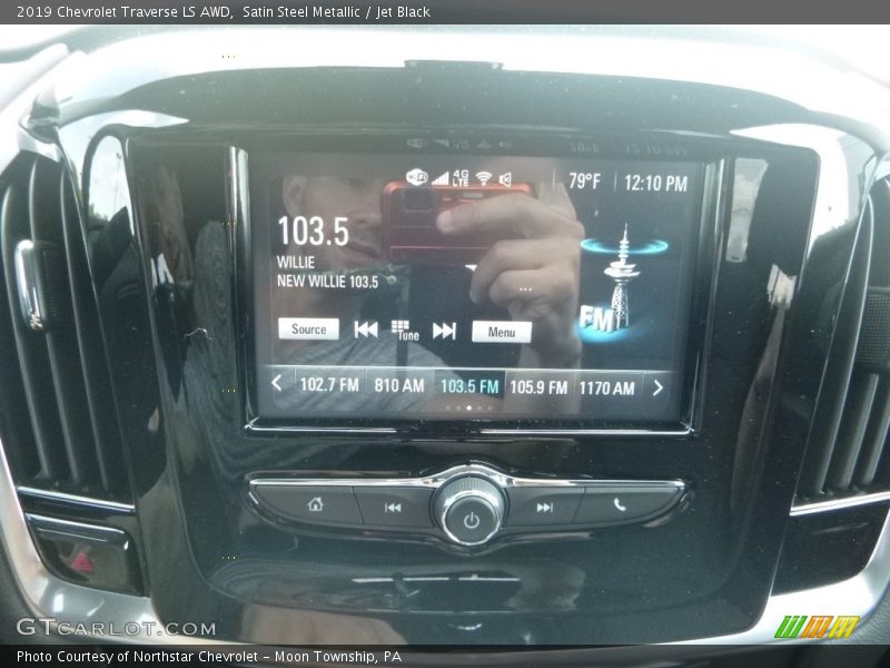 Satin Steel Metallic / Jet Black 2019 Chevrolet Traverse LS AWD