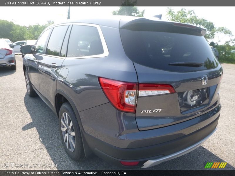 Modern Steel Metallic / Gray 2019 Honda Pilot EX AWD