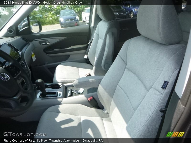 Modern Steel Metallic / Gray 2019 Honda Pilot EX AWD