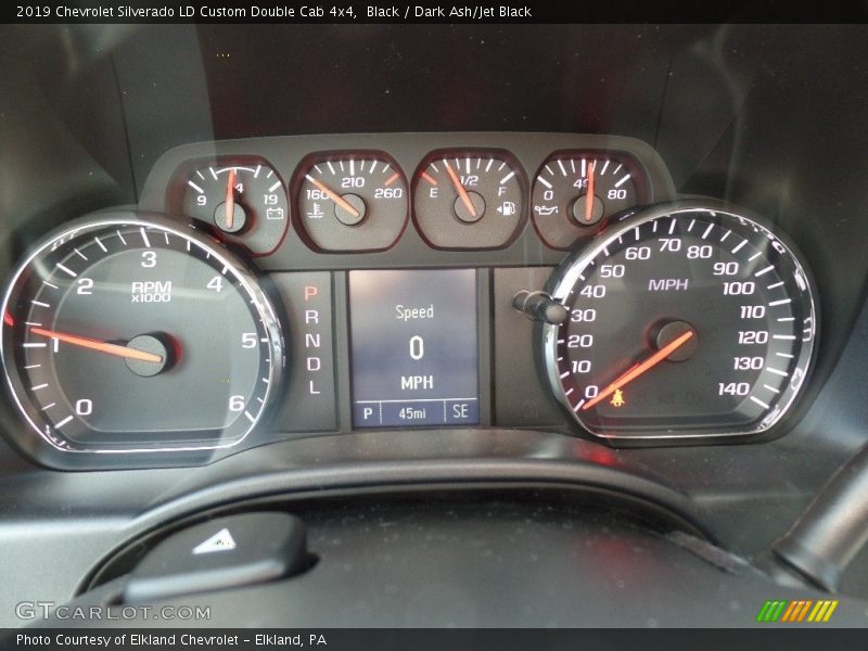 Black / Dark Ash/Jet Black 2019 Chevrolet Silverado LD Custom Double Cab 4x4