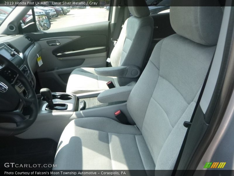 Lunar Silver Metallic / Gray 2019 Honda Pilot LX AWD