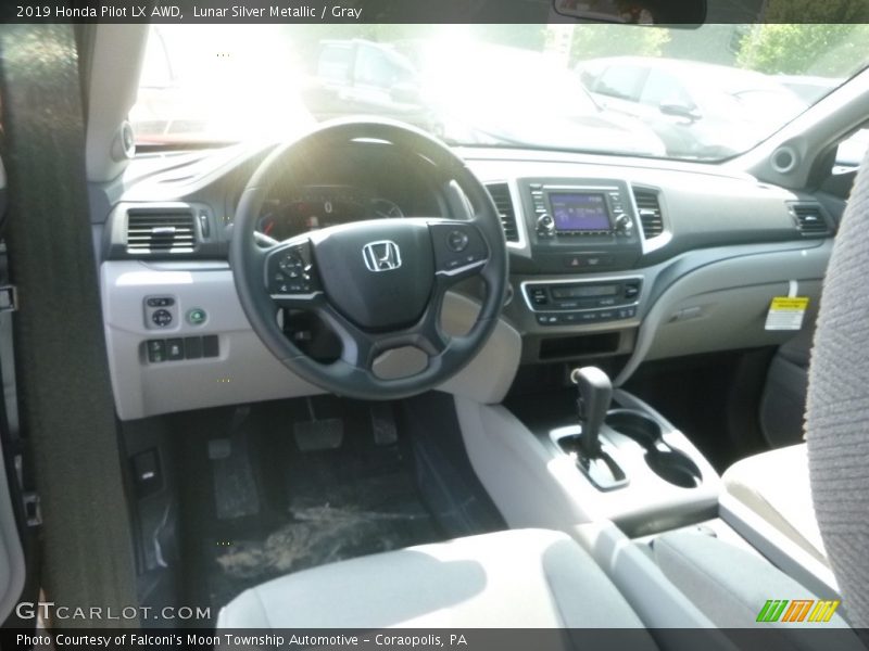 Lunar Silver Metallic / Gray 2019 Honda Pilot LX AWD