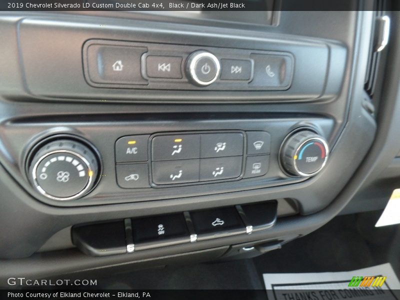 Black / Dark Ash/Jet Black 2019 Chevrolet Silverado LD Custom Double Cab 4x4