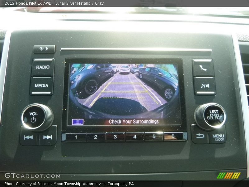 Lunar Silver Metallic / Gray 2019 Honda Pilot LX AWD