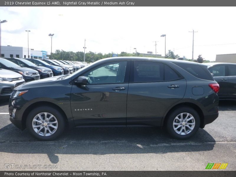 Nightfall Gray Metallic / Medium Ash Gray 2019 Chevrolet Equinox LS AWD