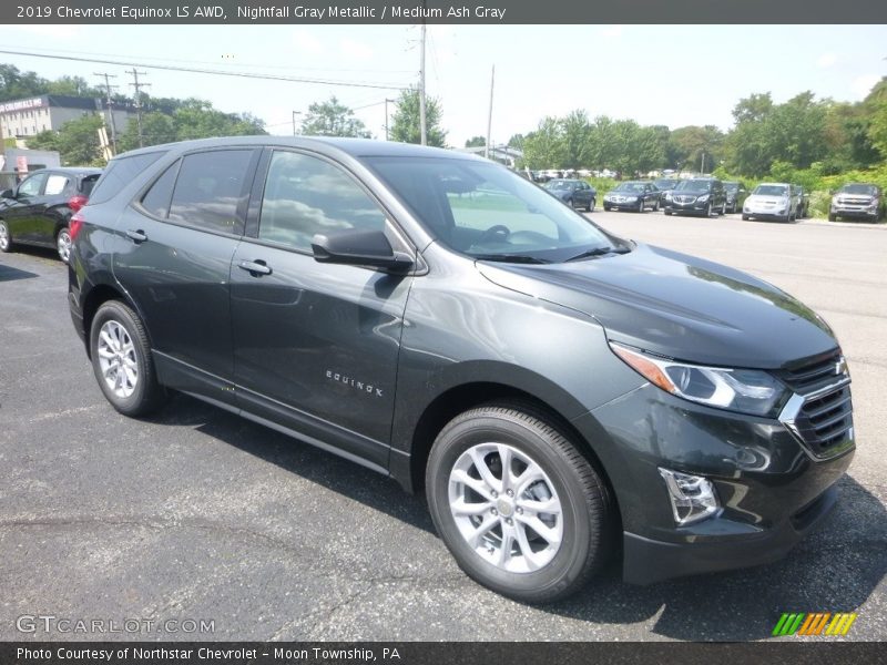 Nightfall Gray Metallic / Medium Ash Gray 2019 Chevrolet Equinox LS AWD