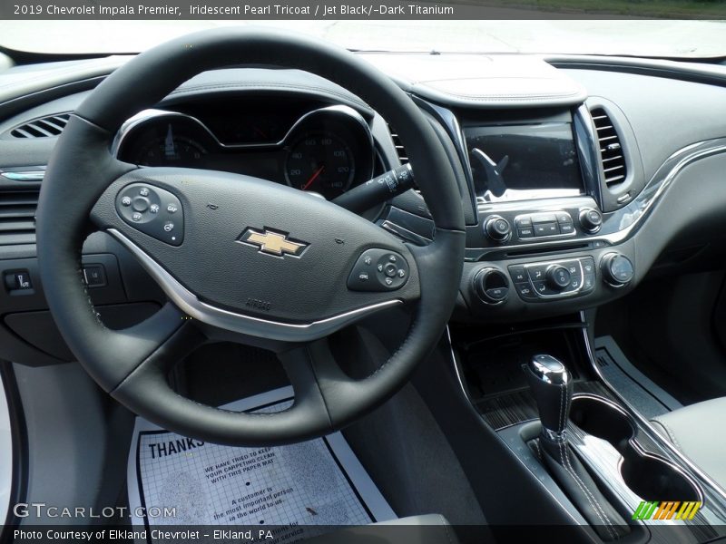 Iridescent Pearl Tricoat / Jet Black/­Dark Titanium 2019 Chevrolet Impala Premier