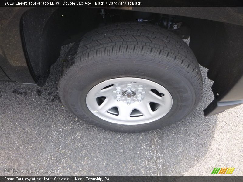 Black / Dark Ash/Jet Black 2019 Chevrolet Silverado LD WT Double Cab 4x4