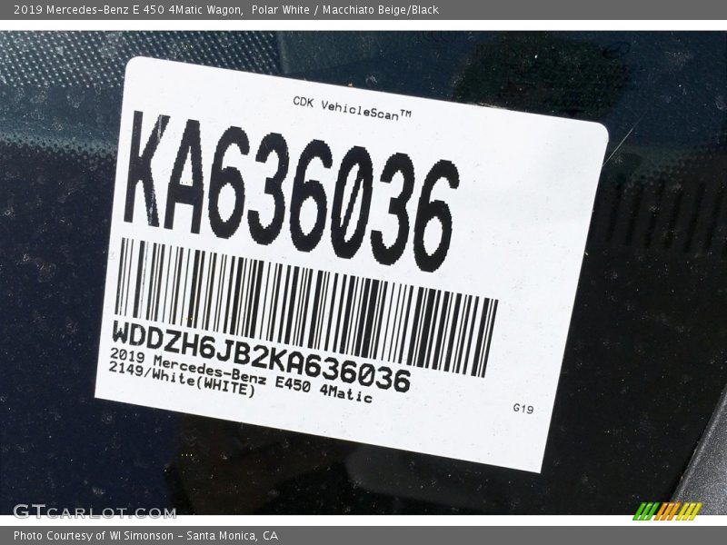 Polar White / Macchiato Beige/Black 2019 Mercedes-Benz E 450 4Matic Wagon
