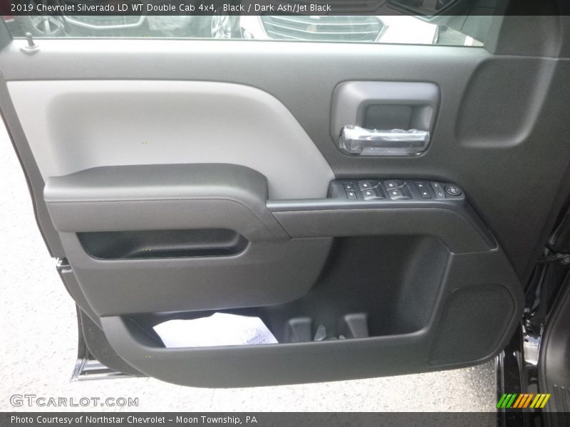 Black / Dark Ash/Jet Black 2019 Chevrolet Silverado LD WT Double Cab 4x4