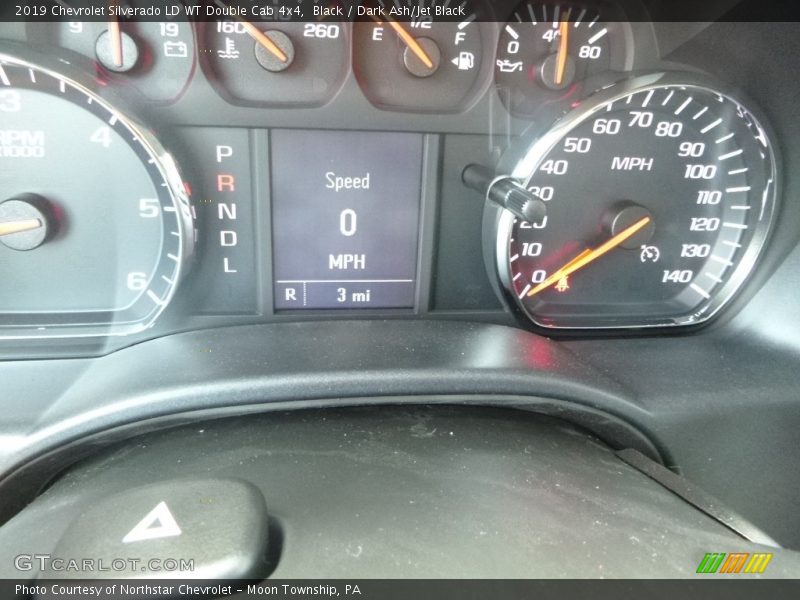 Black / Dark Ash/Jet Black 2019 Chevrolet Silverado LD WT Double Cab 4x4