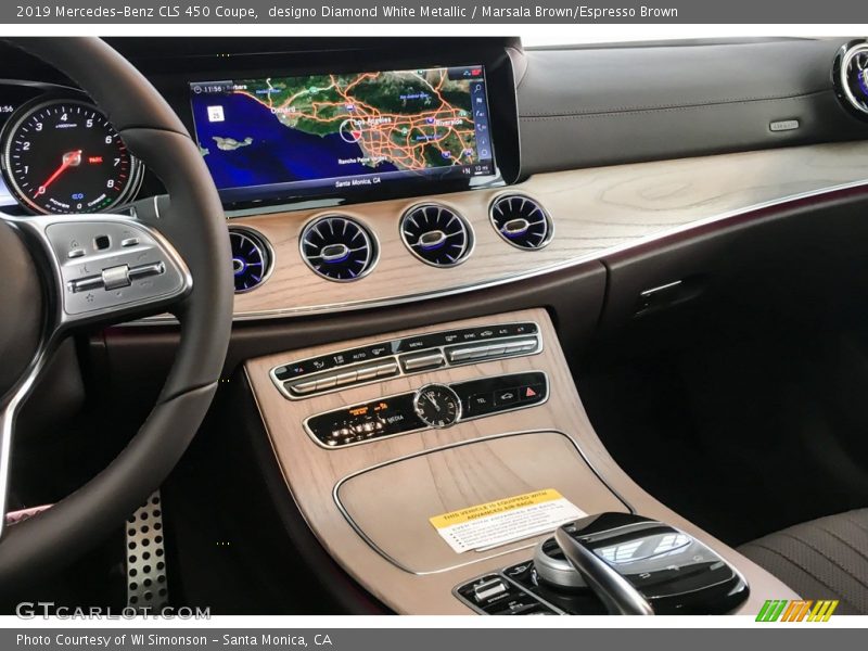 designo Diamond White Metallic / Marsala Brown/Espresso Brown 2019 Mercedes-Benz CLS 450 Coupe