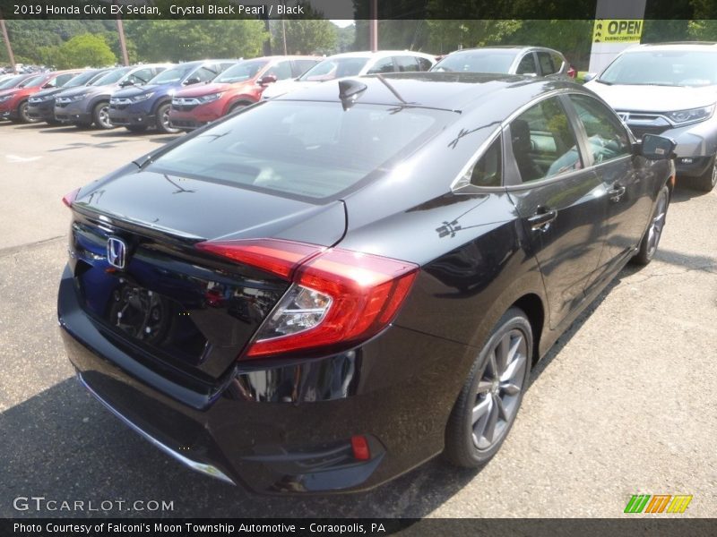 Crystal Black Pearl / Black 2019 Honda Civic EX Sedan