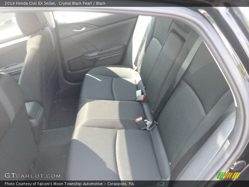 Crystal Black Pearl / Black 2019 Honda Civic EX Sedan