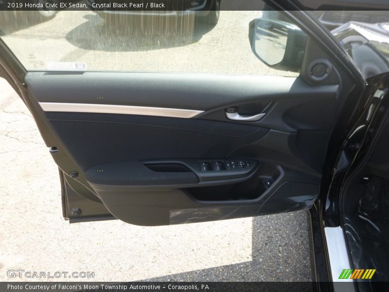 Crystal Black Pearl / Black 2019 Honda Civic EX Sedan