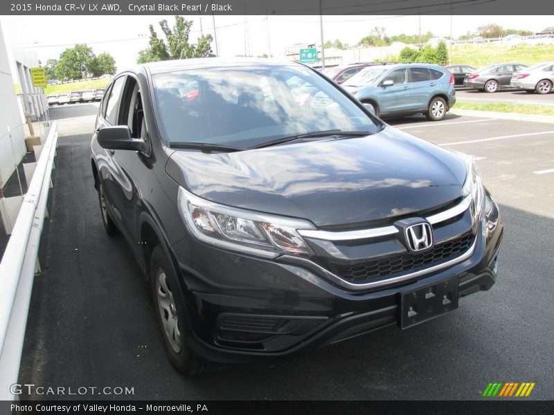 Crystal Black Pearl / Black 2015 Honda CR-V LX AWD