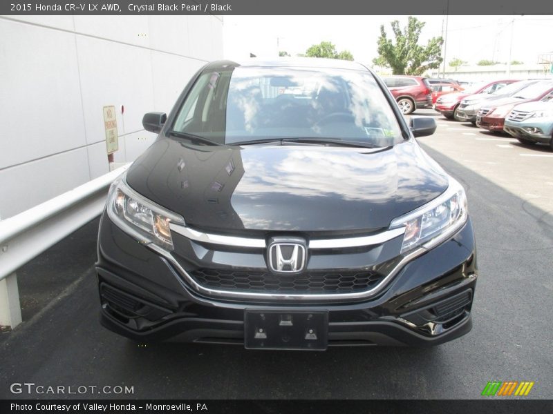 Crystal Black Pearl / Black 2015 Honda CR-V LX AWD