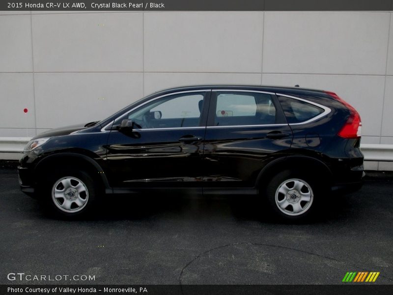 Crystal Black Pearl / Black 2015 Honda CR-V LX AWD