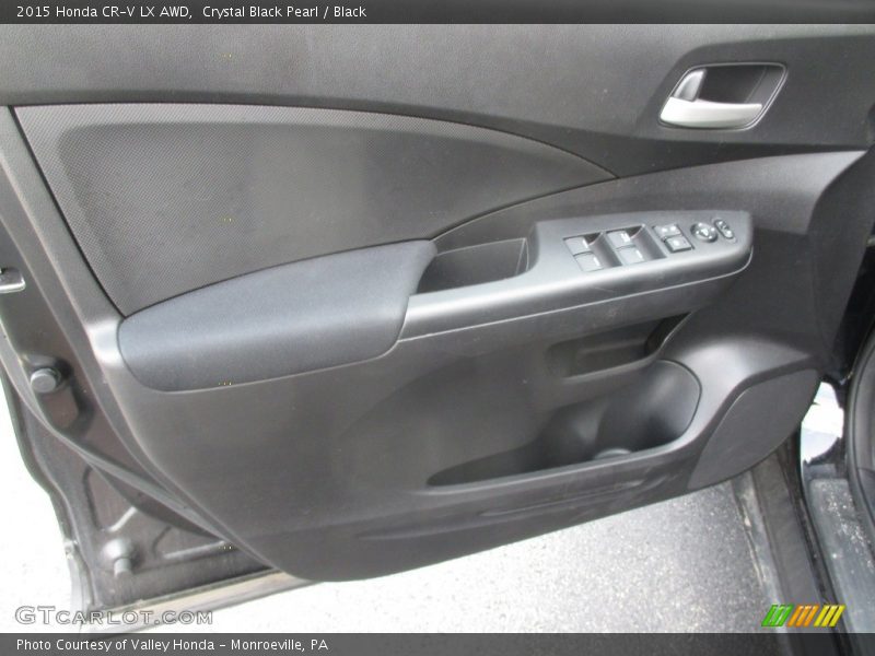 Crystal Black Pearl / Black 2015 Honda CR-V LX AWD