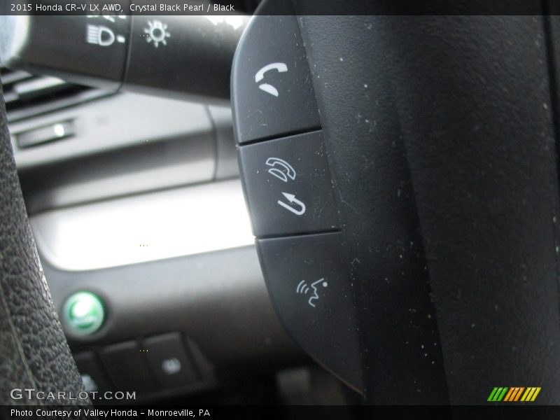 Crystal Black Pearl / Black 2015 Honda CR-V LX AWD
