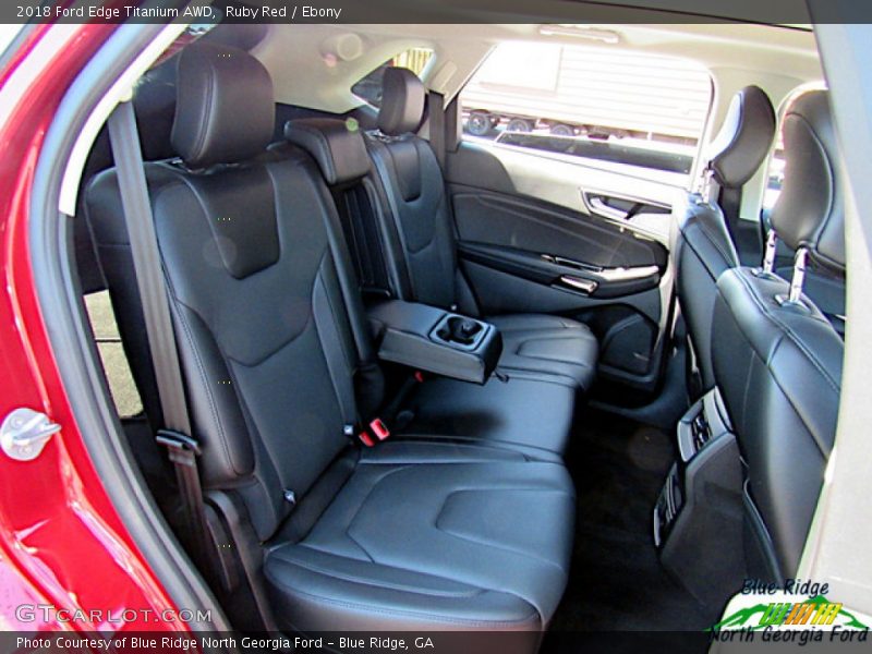 Ruby Red / Ebony 2018 Ford Edge Titanium AWD