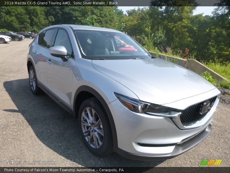 Sonic Silver Metallic / Black 2019 Mazda CX-5 Grand Touring AWD