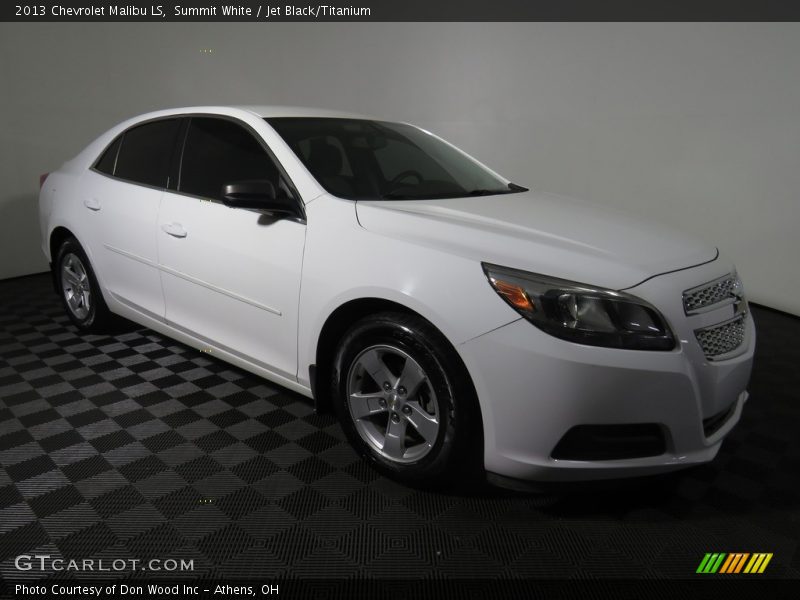 Summit White / Jet Black/Titanium 2013 Chevrolet Malibu LS