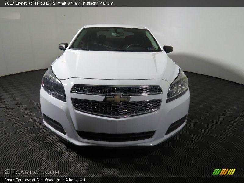 Summit White / Jet Black/Titanium 2013 Chevrolet Malibu LS