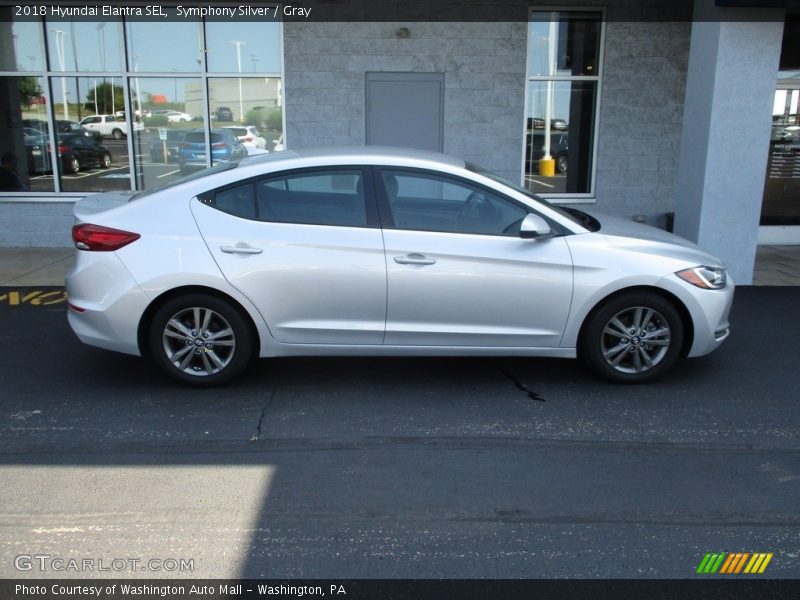 Symphony Silver / Gray 2018 Hyundai Elantra SEL