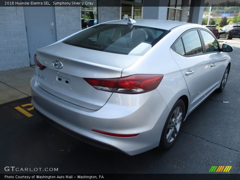 Symphony Silver / Gray 2018 Hyundai Elantra SEL