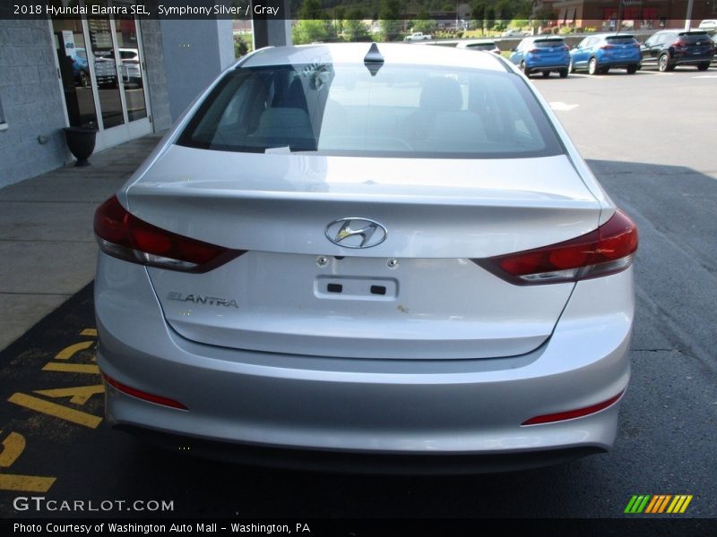 Symphony Silver / Gray 2018 Hyundai Elantra SEL