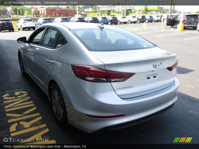 Symphony Silver / Gray 2018 Hyundai Elantra SEL