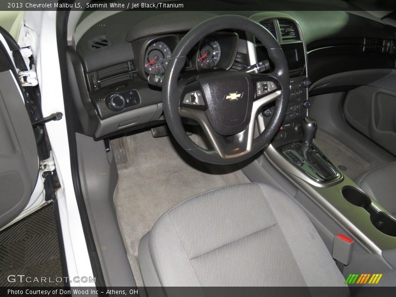 Summit White / Jet Black/Titanium 2013 Chevrolet Malibu LS